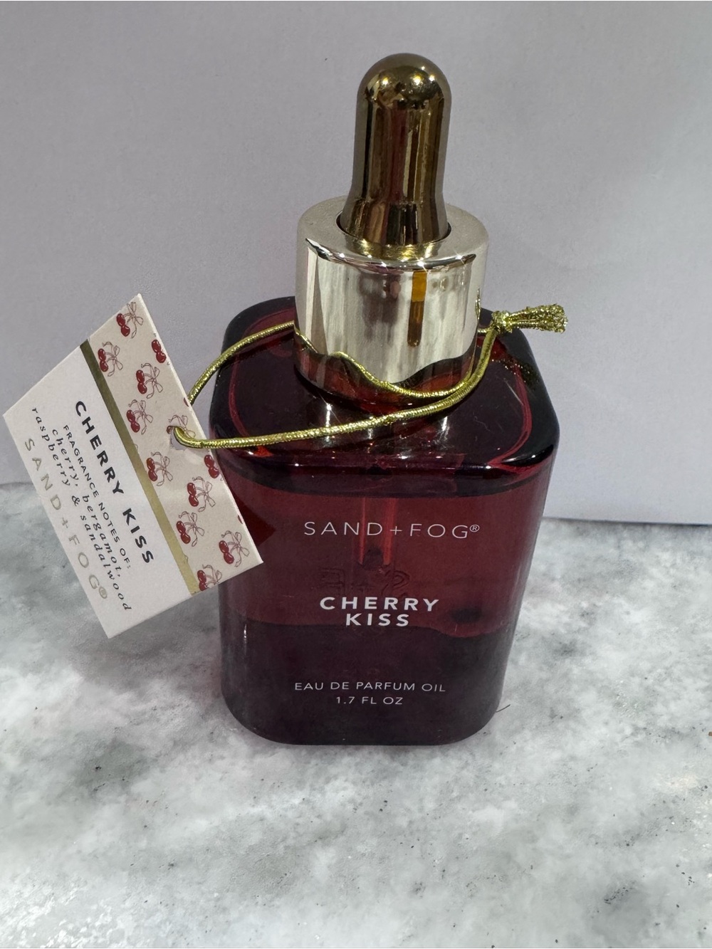 SAND + FOG Cherry Kiss Perfume Oil — Deep Red Fragrance Oil